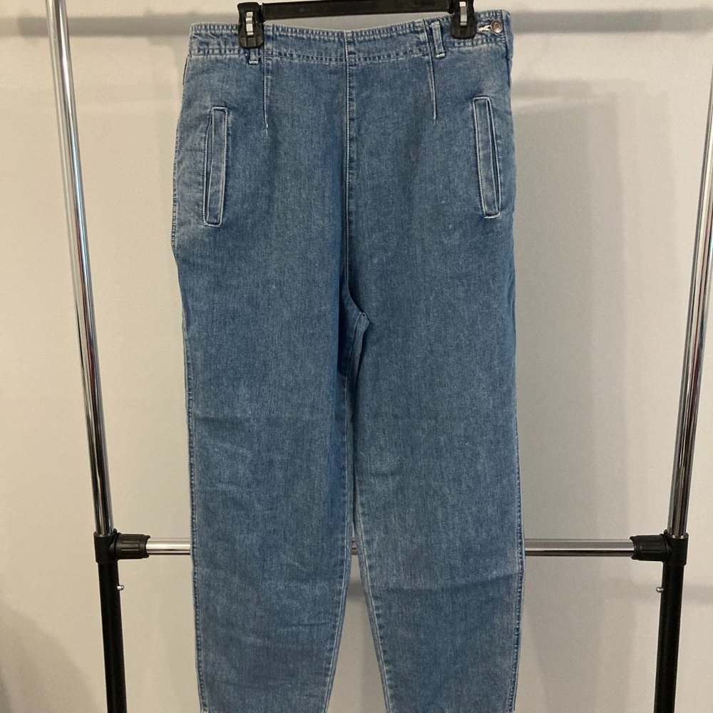 Y2K Mom Jeans High Waist Size 14 Petite Gloria Vanderbuilt  New Old Stock